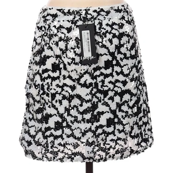 Nasty Gal Premium Sequin High-Waisted Fitted Mini Skirt, NWT - Picture 12 of 16